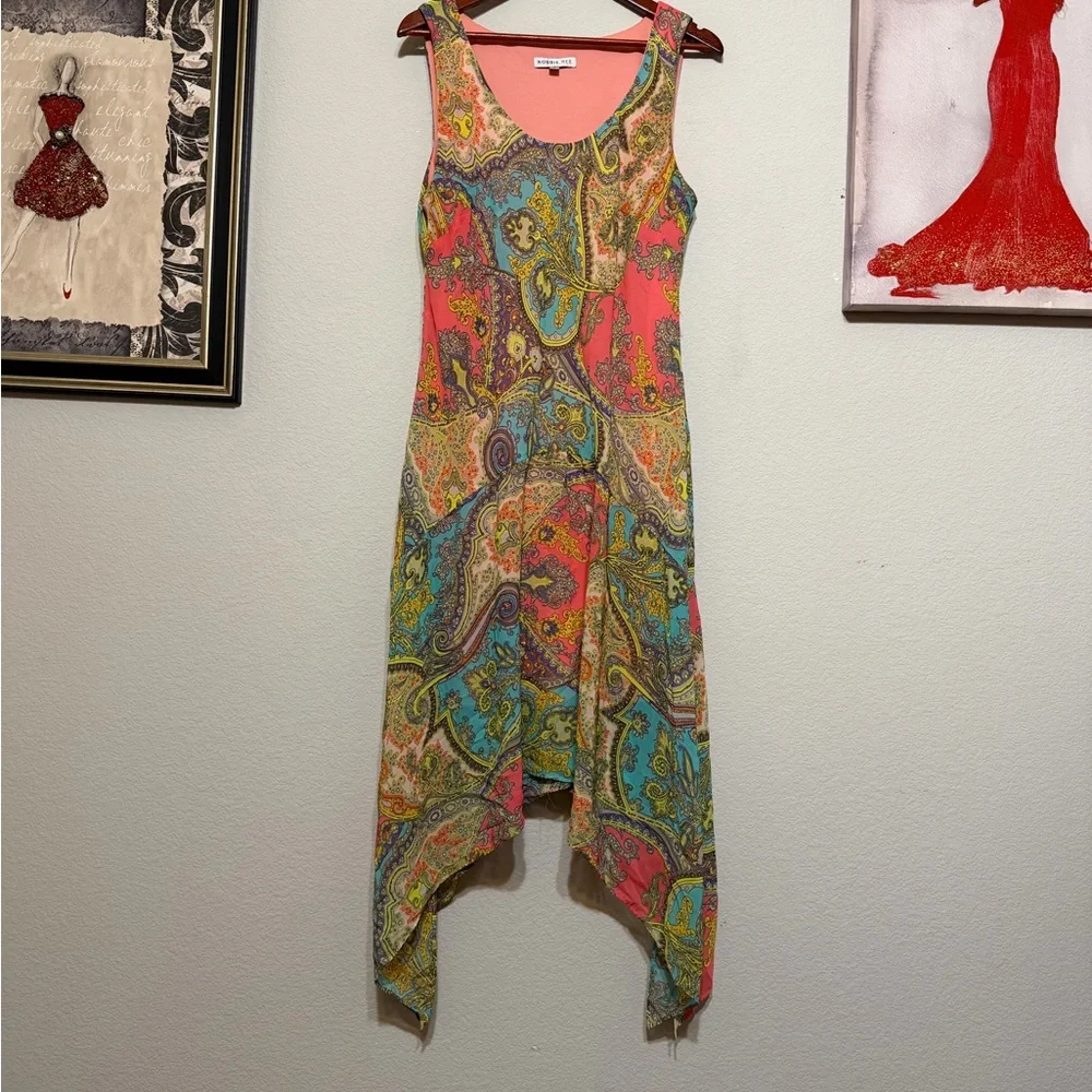 Robbie Bee Multicolor Asymmetrical Dress - Picture 1 of 5